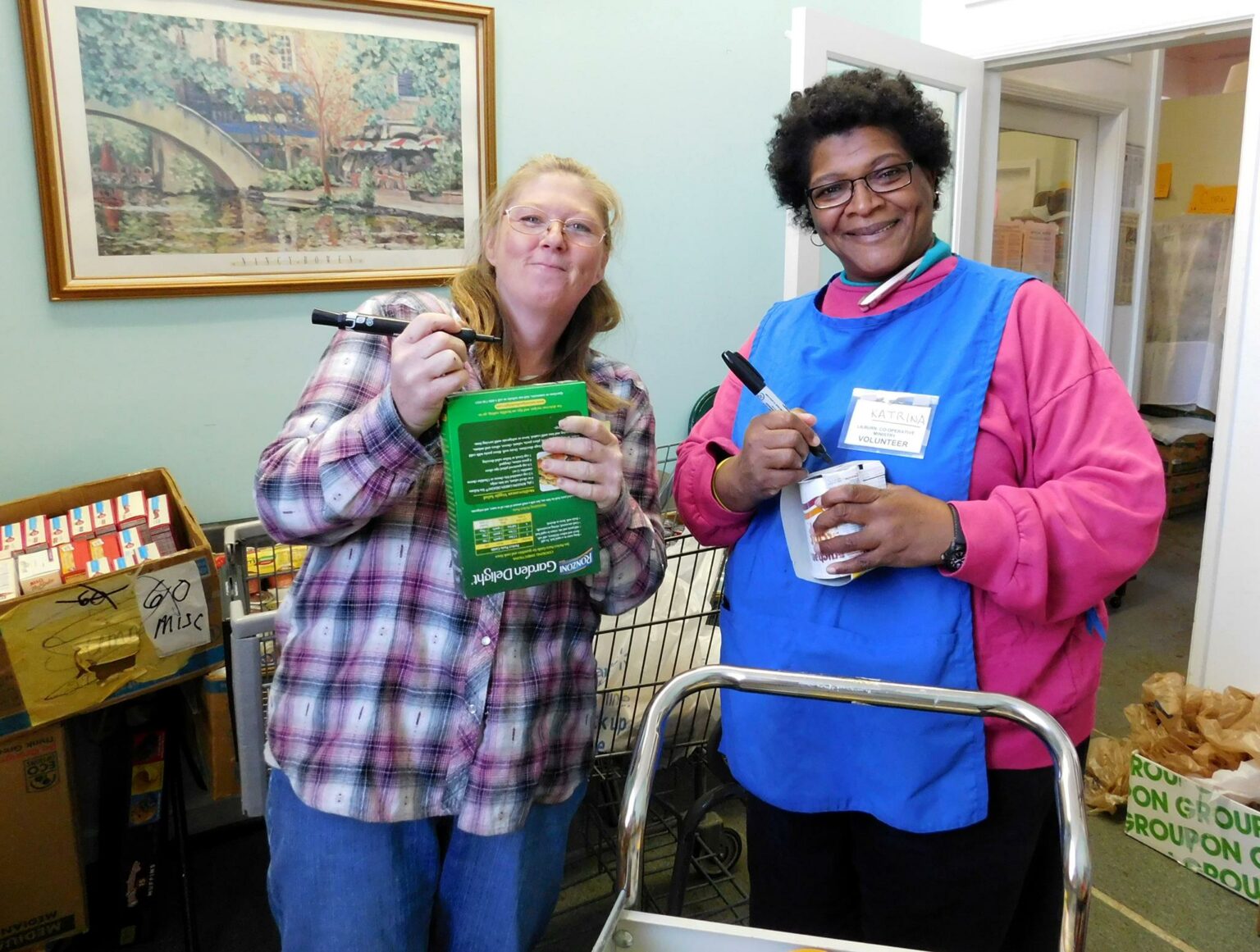 Happy Volunteers Gwinnett County Lilburn Coop